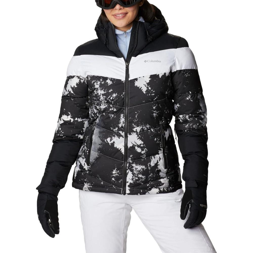 imageColumbia Womens Abbott Peak II Insulated JacketWhite Lookup PrintBlackWhite