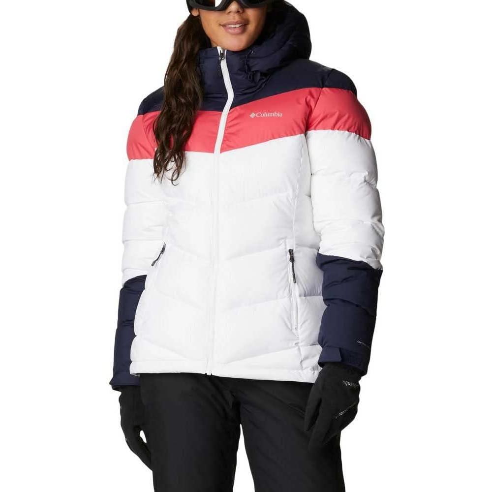 imageColumbia Womens Abbott Peak II Insulated JacketWhiteDark NocturnalBright Geranium