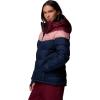 Columbia Womens Abbott Peak II Insulated Jacket(Collegiate Navy/Rich Wine/Eraser Pink)