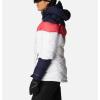 Columbia Womens Abbott Peak II Insulated Jacket(White/Dark Nocturnal/Bright Geranium)