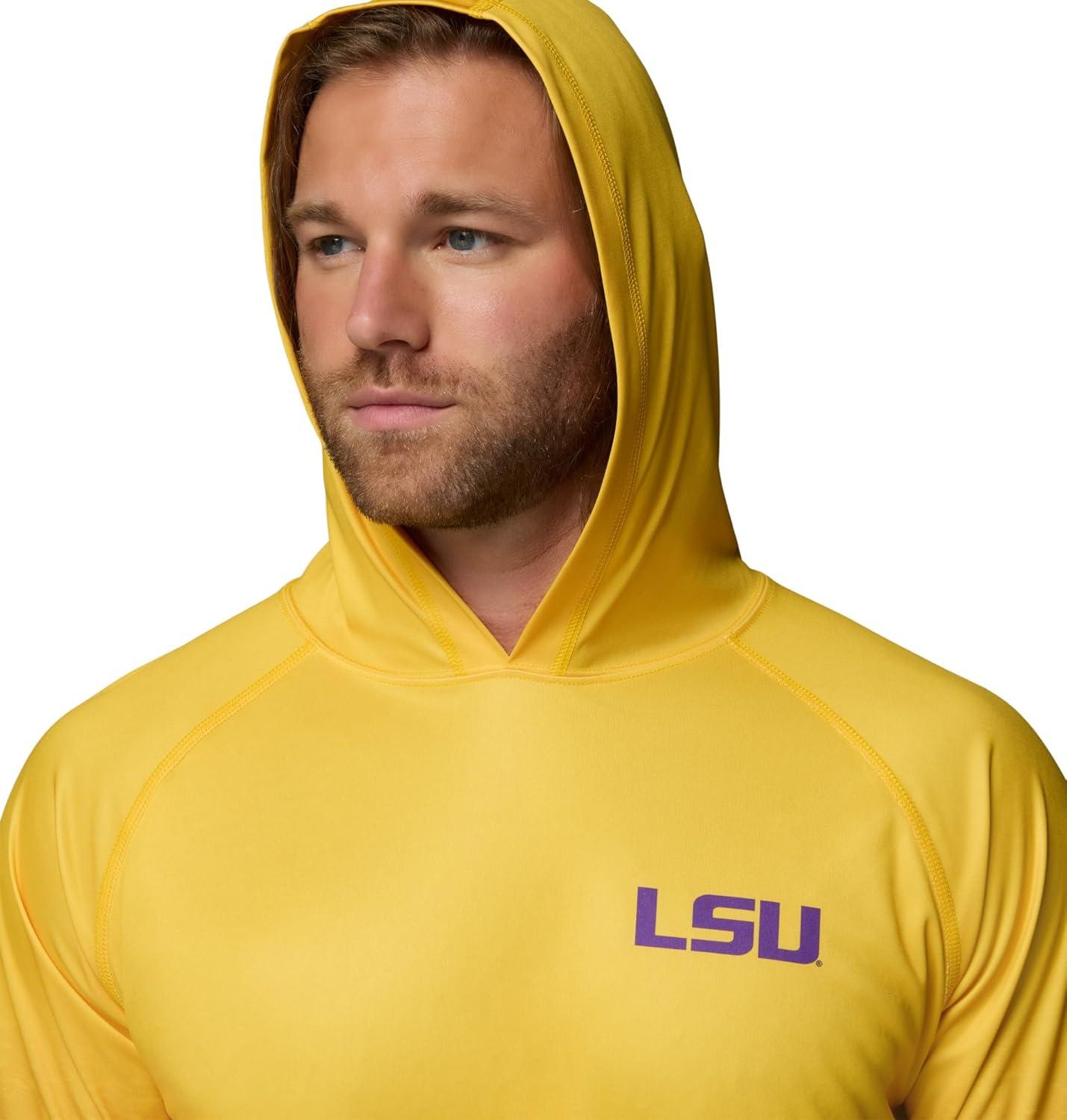 imageColumbia Mens CasualLsu YellowVivid Purple