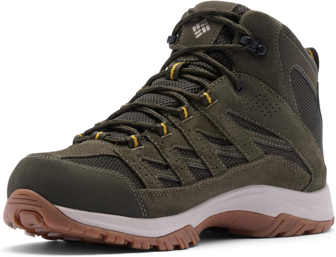 imageColumbia Mens Crestwood Mid Waterproof Hiking BootsDeep Olive Stinger