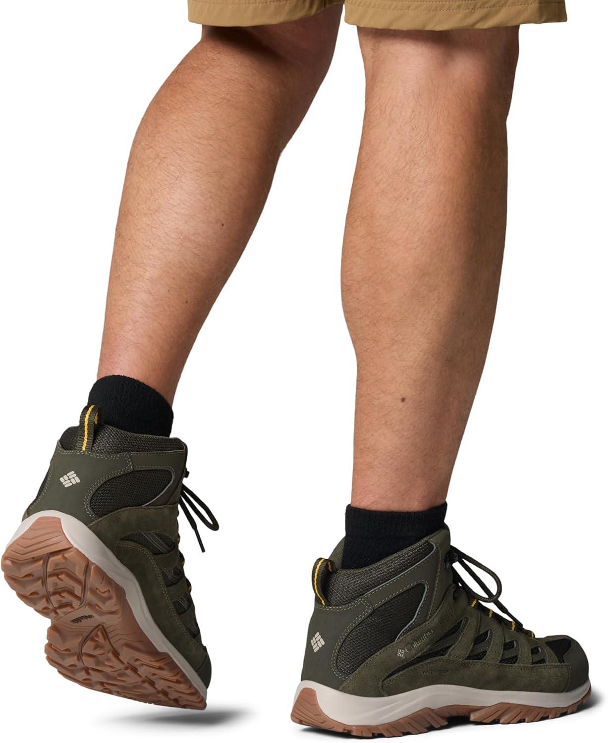 imageColumbia Mens Crestwood Mid Waterproof Hiking BootsDeep Olive Stinger