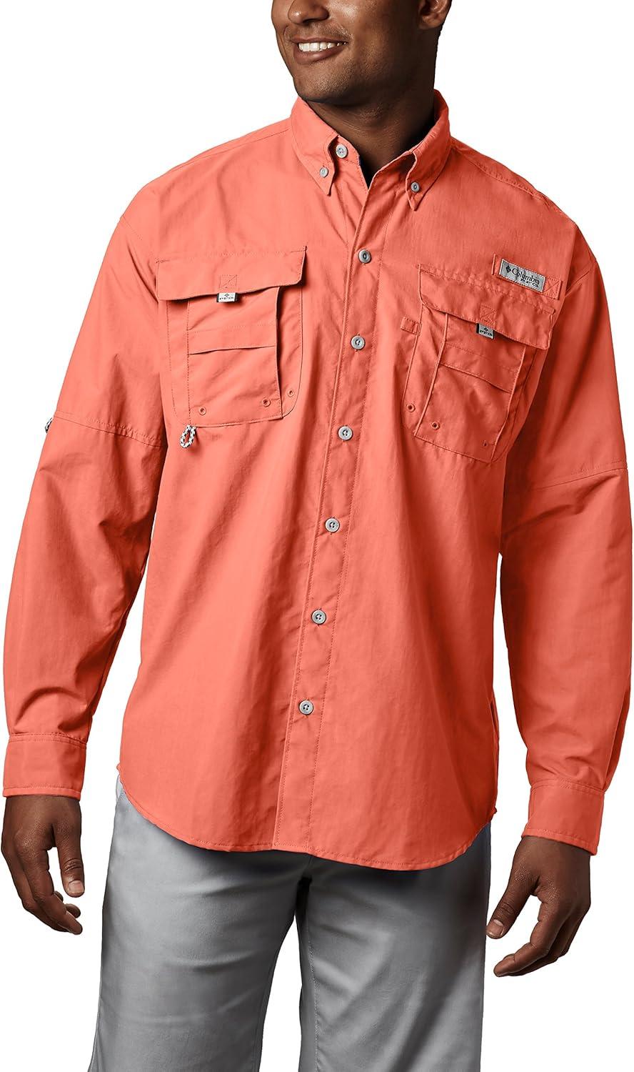 imageColumbia Mens PFG Bahama II Long Sleeve ShirtBright Peach