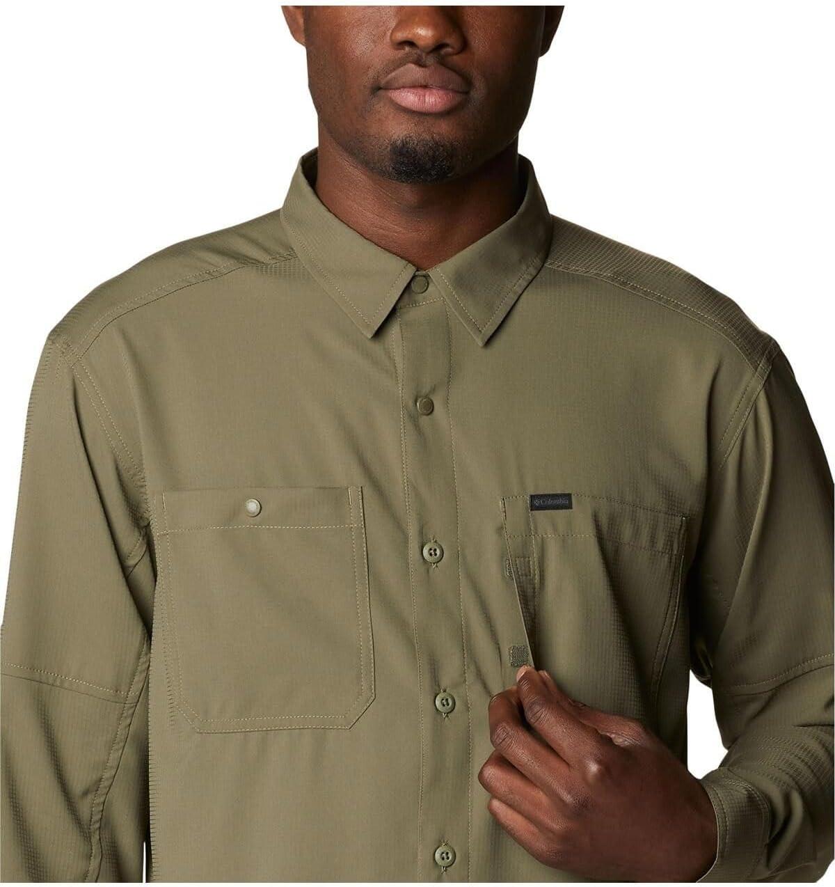 imageColumbia Mens Silver Ridge Utility Lite Long SleeveStone Green