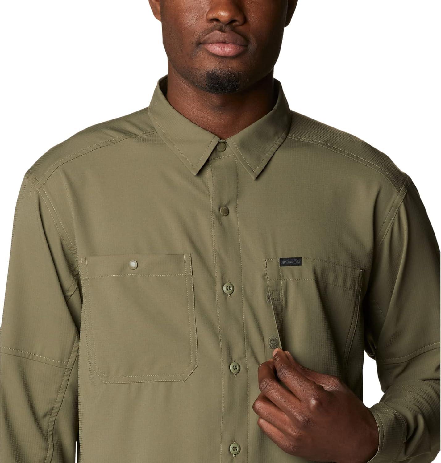 imageColumbia Mens Silver Ridge Utility Lite Long SleeveStone Green
