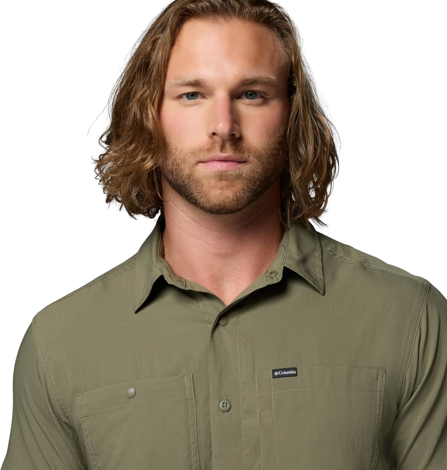 imageColumbia Mens Silver Ridge Utility Lite Short SleeveStone Green