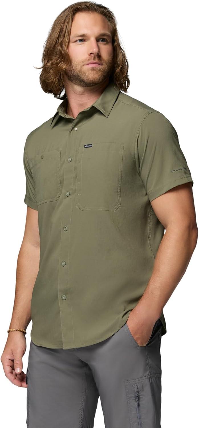 imageColumbia Mens Silver Ridge Utility Lite Short SleeveStone Green