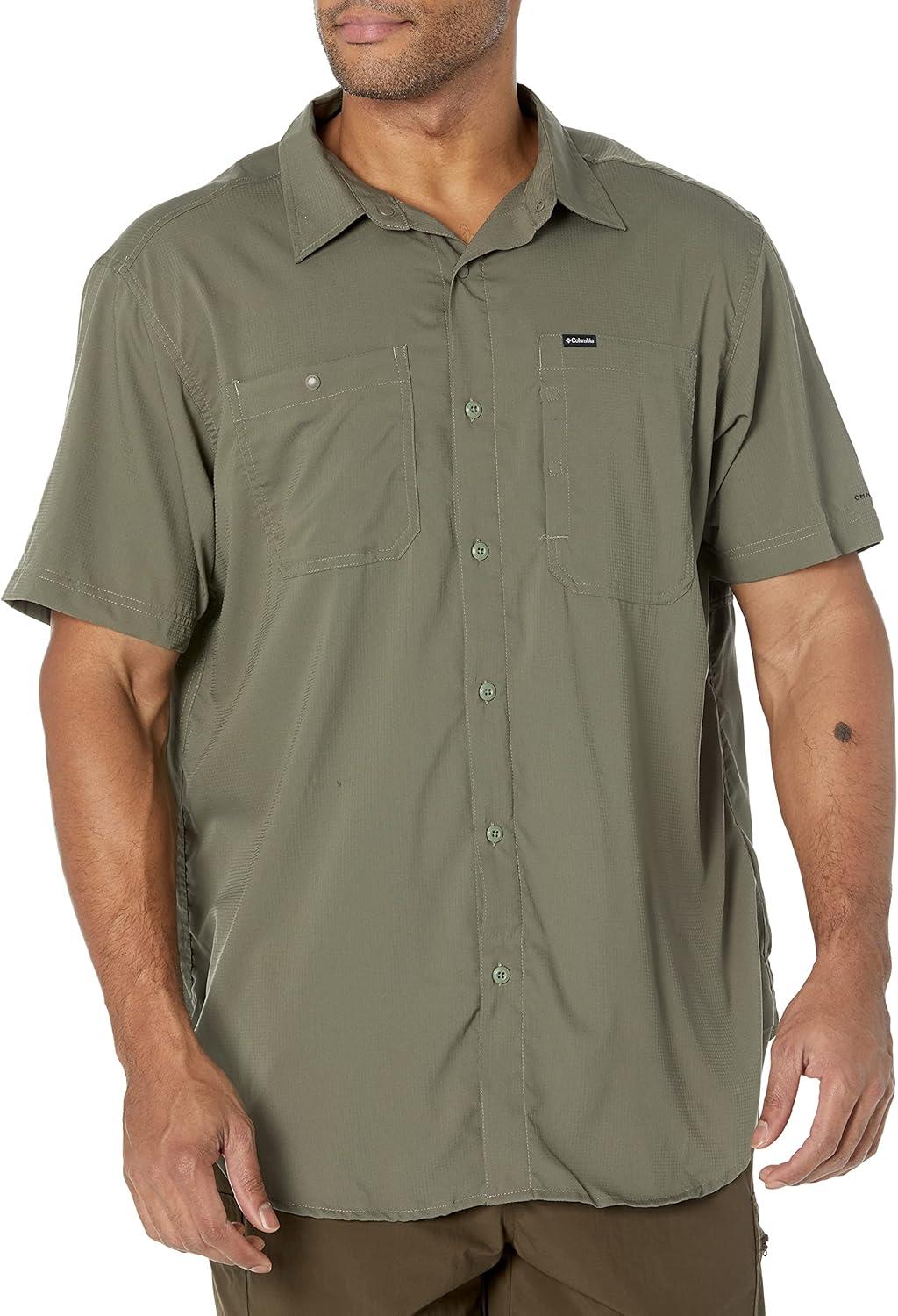 imageColumbia Mens Silver Ridge Utility Lite Short SleeveStone Green