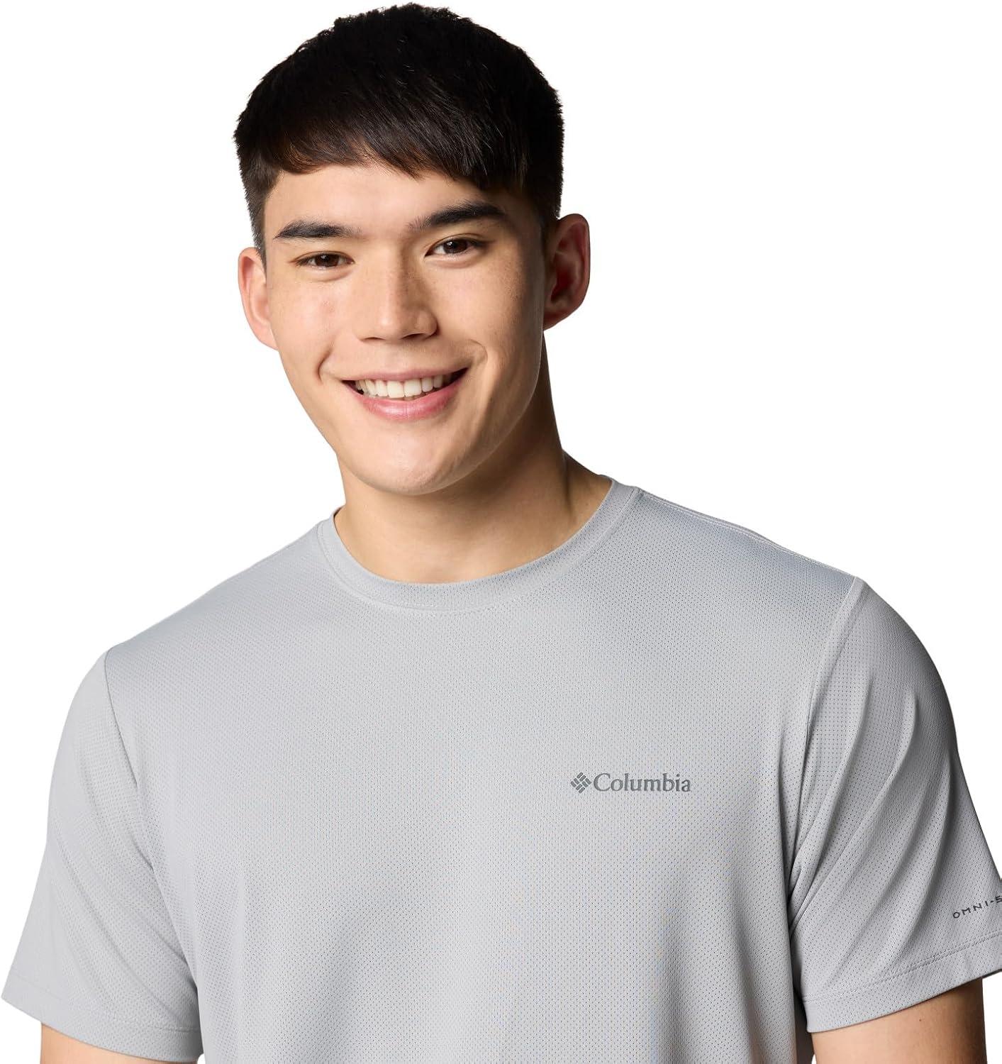 imageColumbia Mens Tech Trail Utility Short Sleeve CrewColumbia Grey