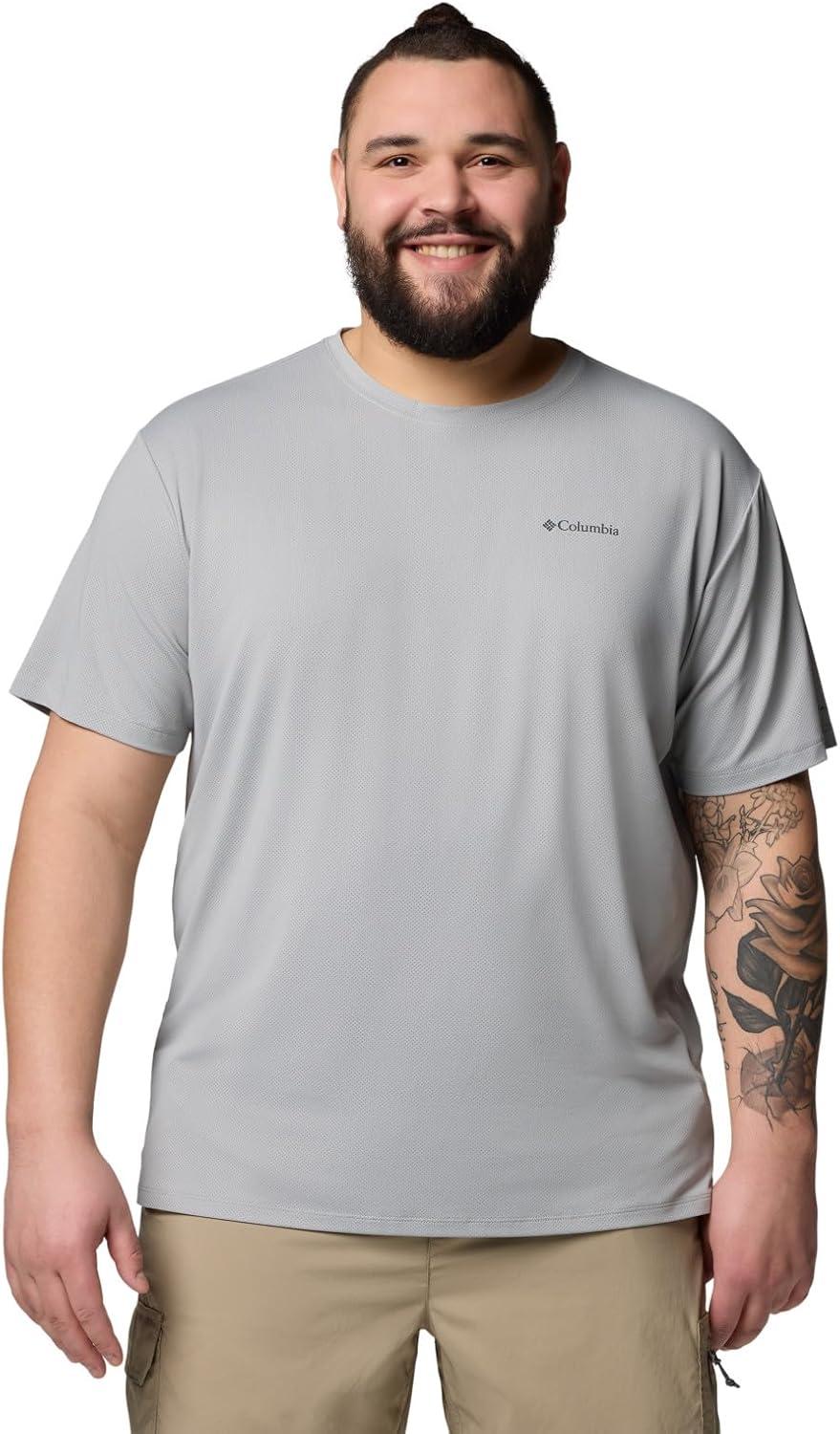 imageColumbia Mens Tech Trail Utility Short Sleeve CrewColumbia Grey