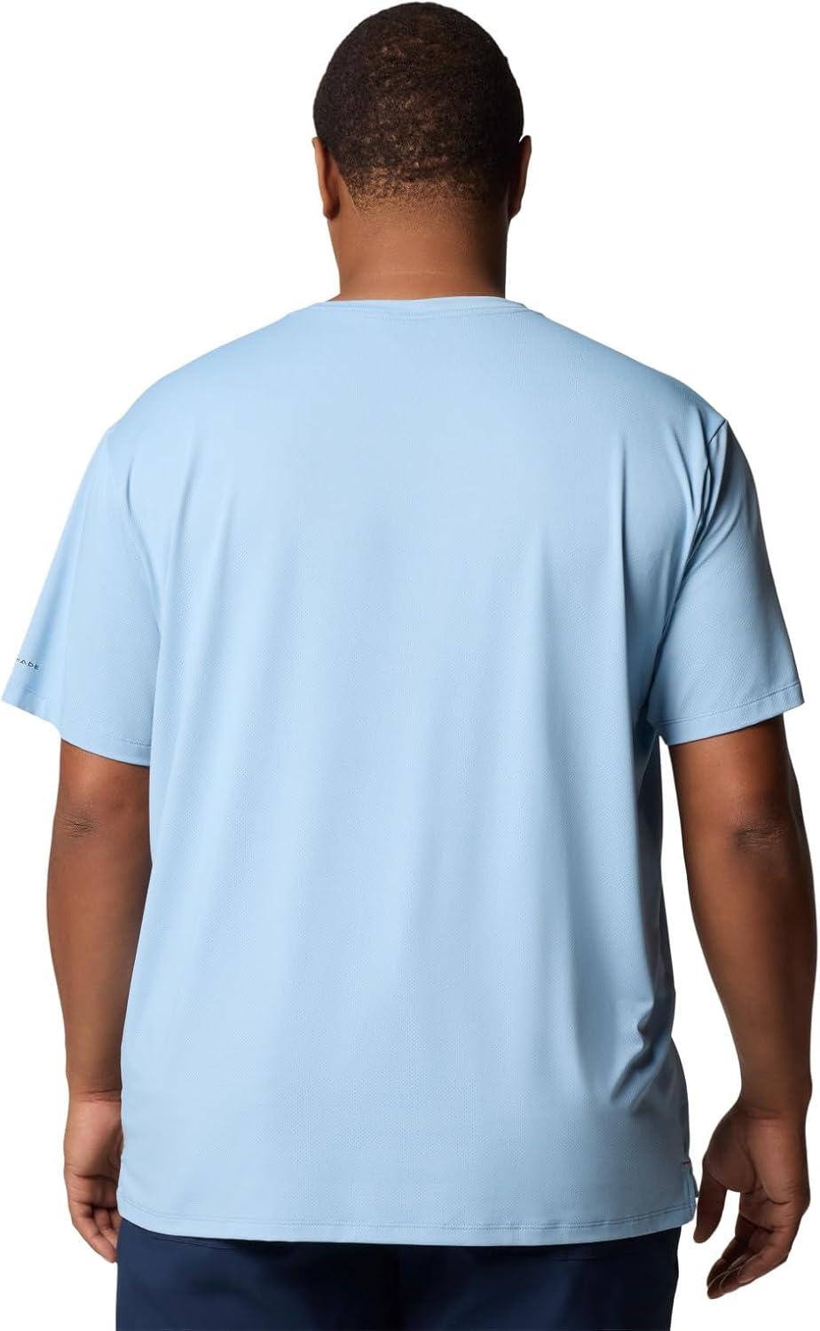 imageColumbia Mens Tech Trail Utility Short Sleeve CrewRipple Blue