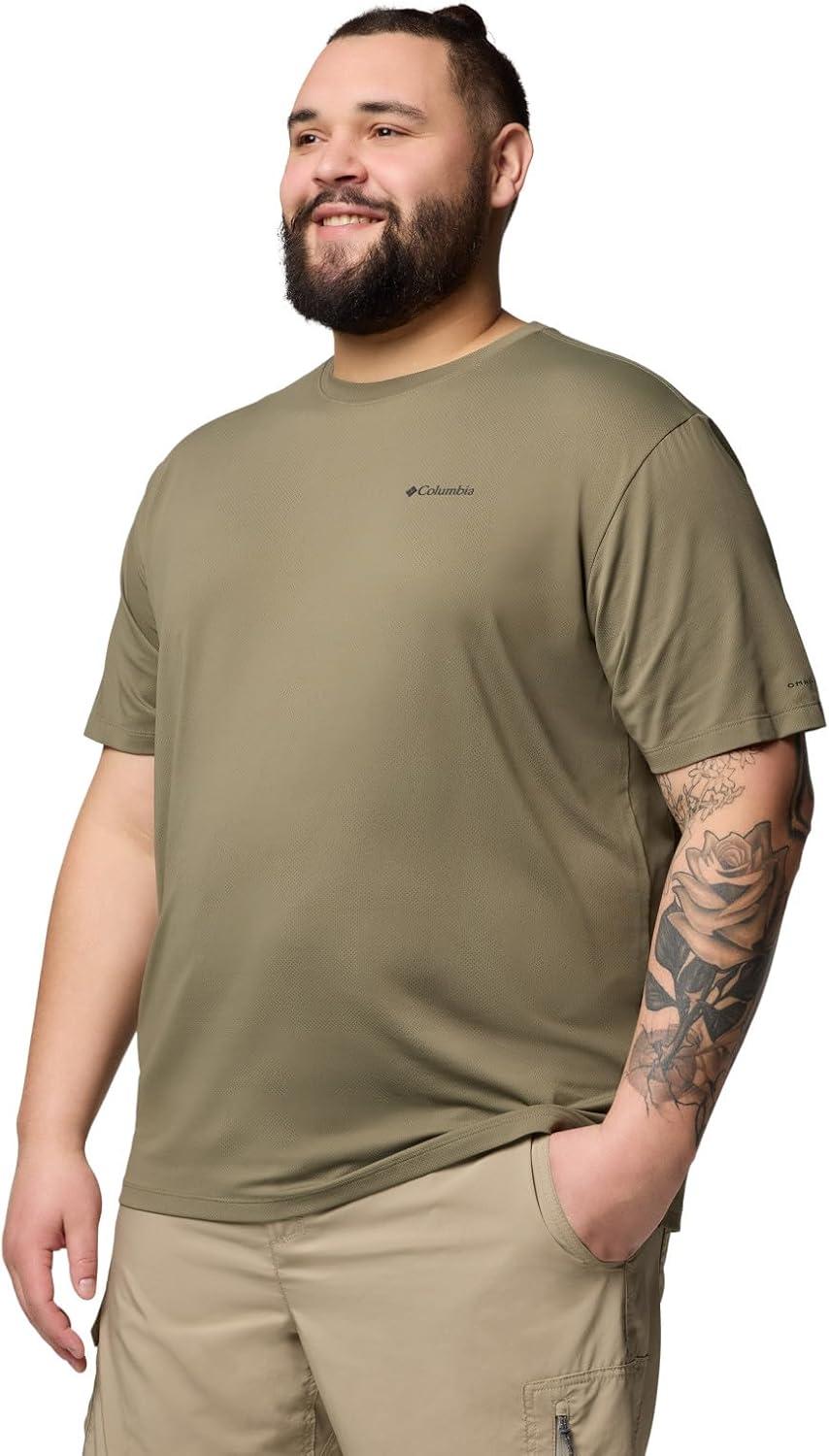 imageColumbia Mens Tech Trail Utility Short Sleeve CrewStone Green