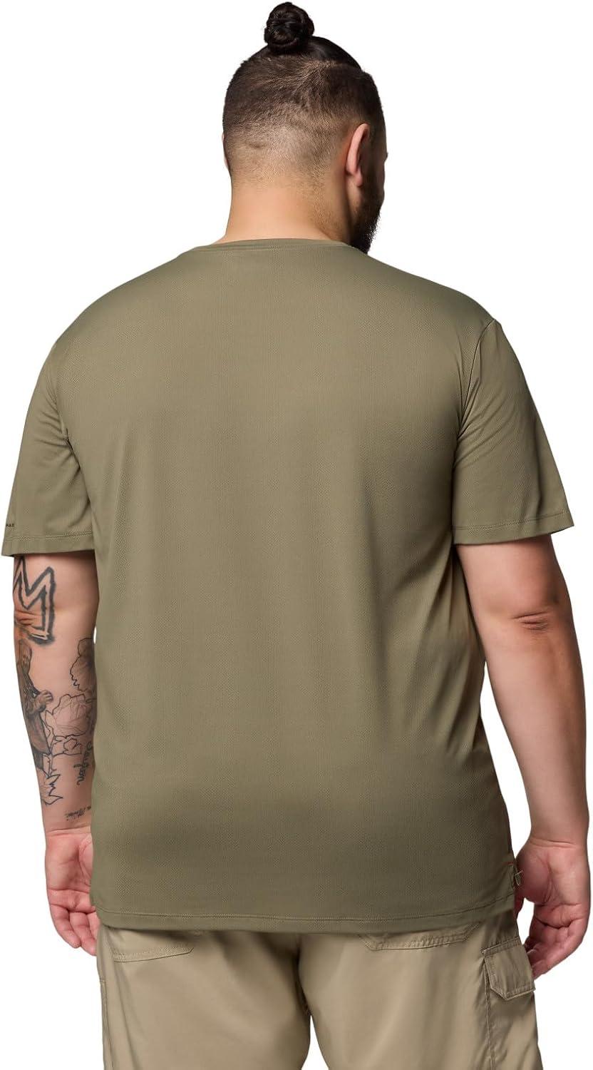 imageColumbia Mens Tech Trail Utility Short Sleeve CrewStone Green