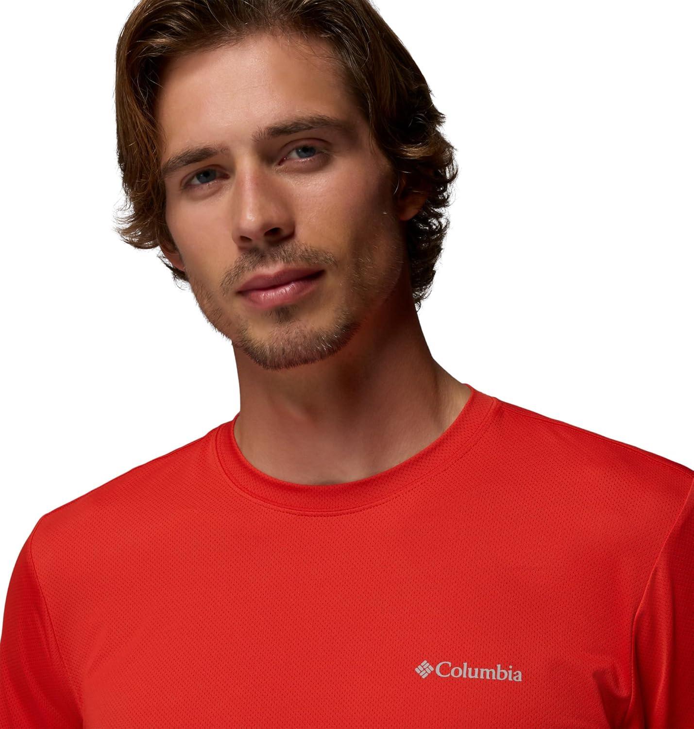 imageColumbia Mens Tech Trail Utility Short Sleeve CrewSuper Sonic