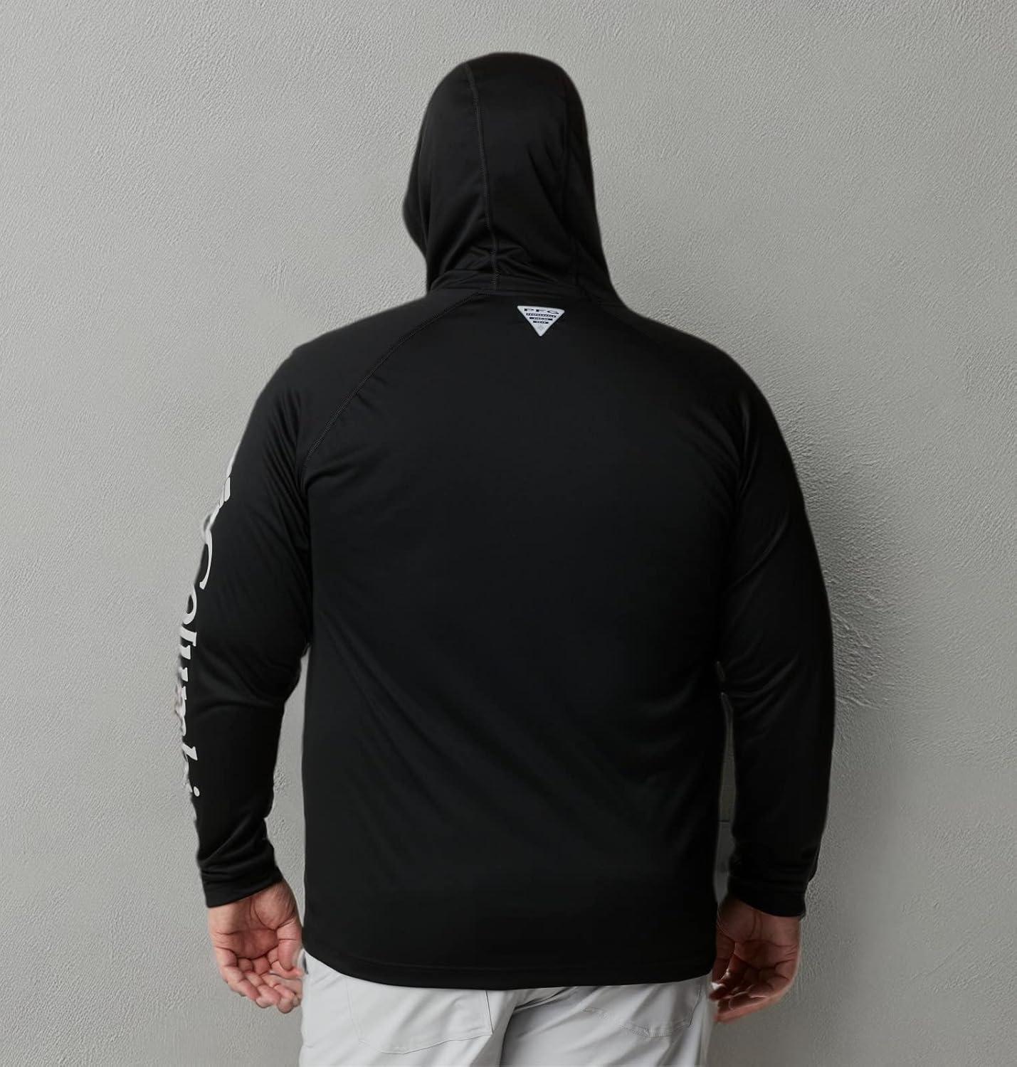 imageColumbia Mens Terminal Tackle Big amp Tall HoodieBlackCool Grey Logo