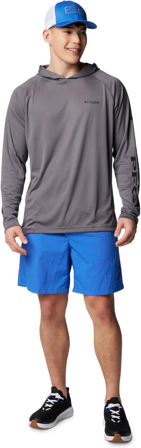imageColumbia Mens Terminal Tackle Big amp Tall HoodieCity GreyBlack Logo