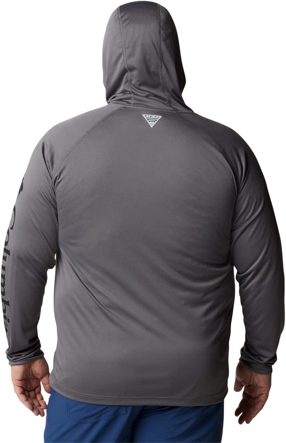 imageColumbia Mens Terminal Tackle Big amp Tall HoodieCity GreyBlack Logo