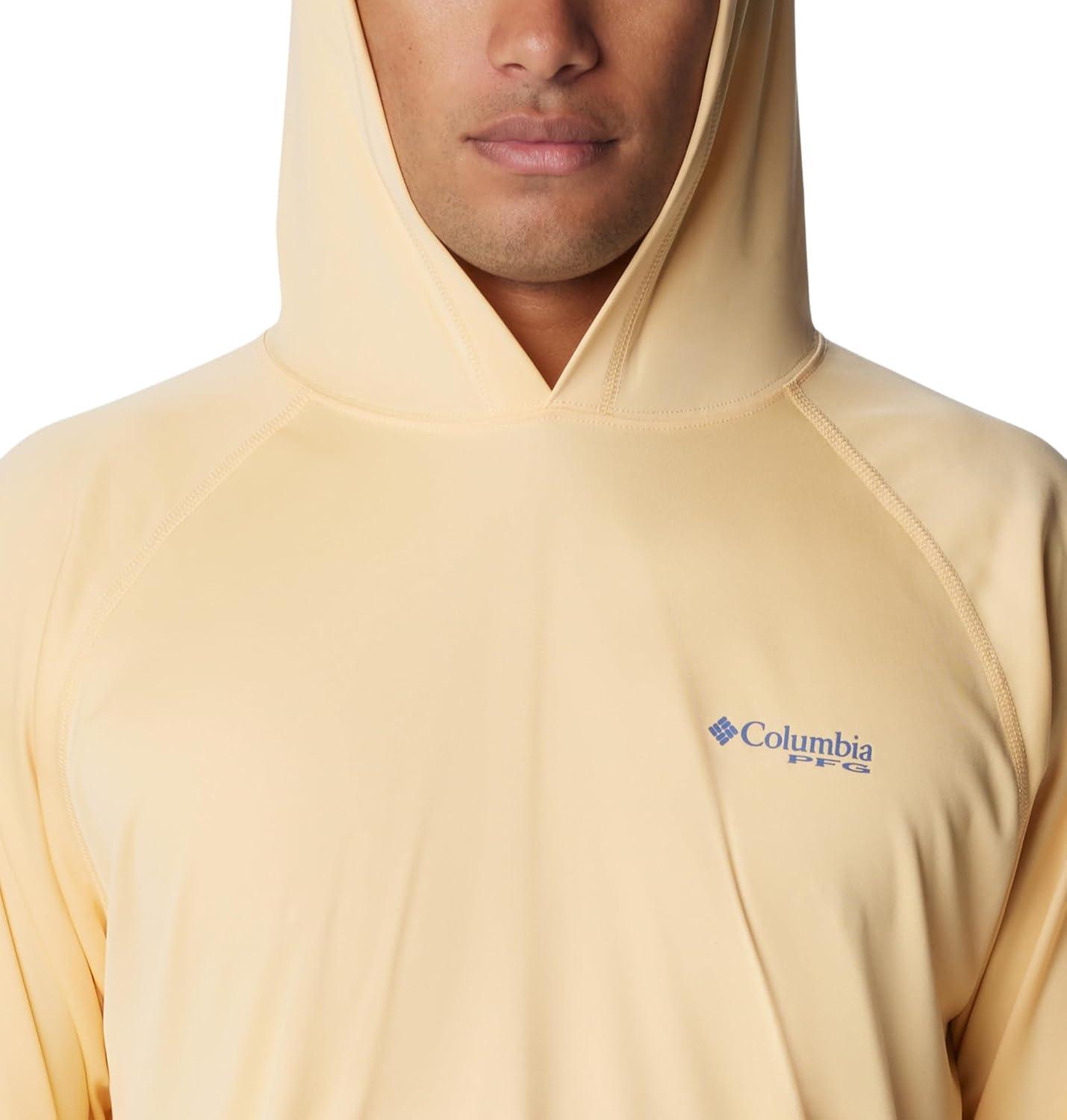 imageColumbia Mens Terminal Tackle Big amp Tall HoodieCocoa ButterBluebell Logo