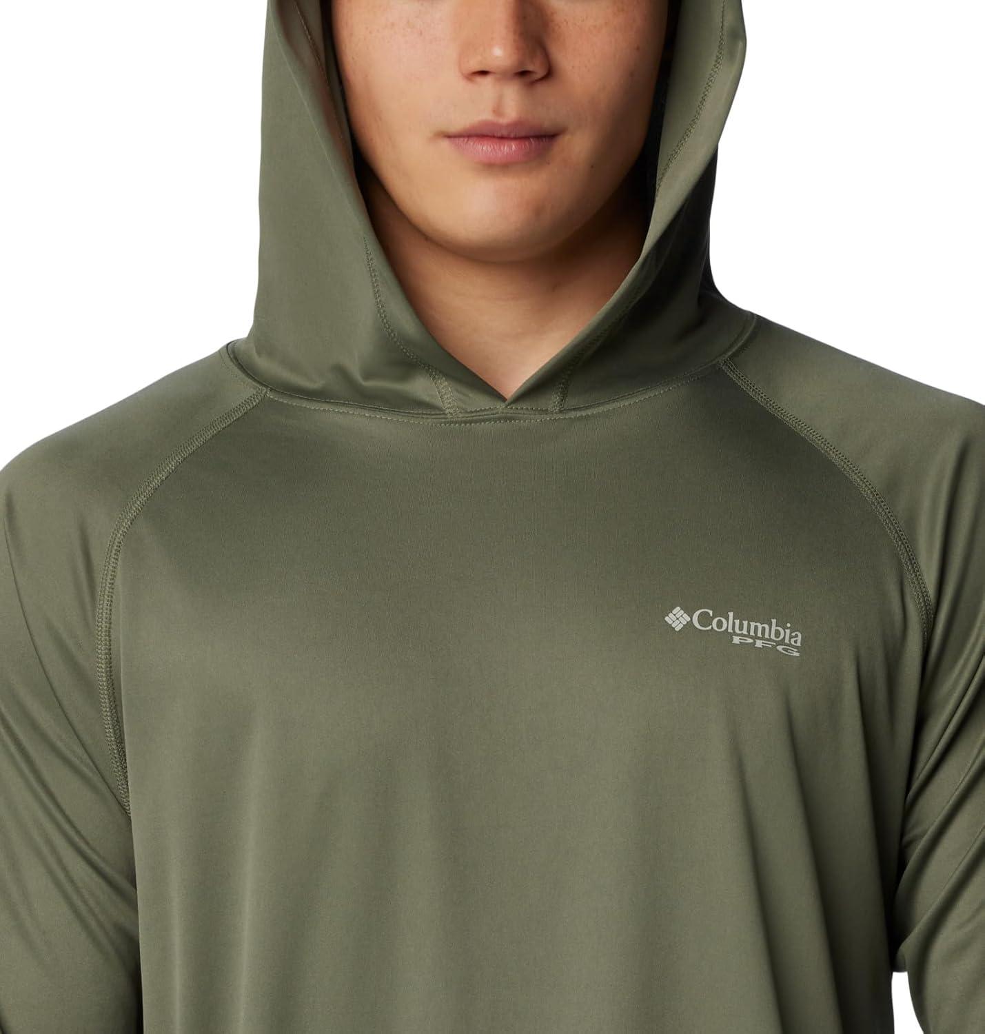 imageColumbia Mens Terminal Tackle Big amp Tall HoodieCypressCool Grey Logo