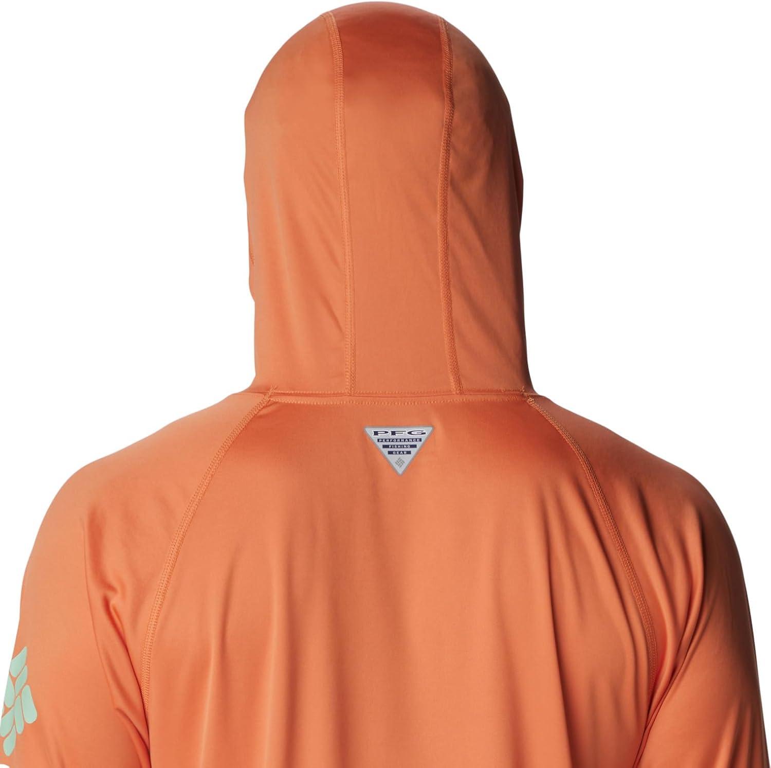 imageColumbia Mens Terminal Tackle Big amp Tall HoodieDusty OrangeNew Mint Logo