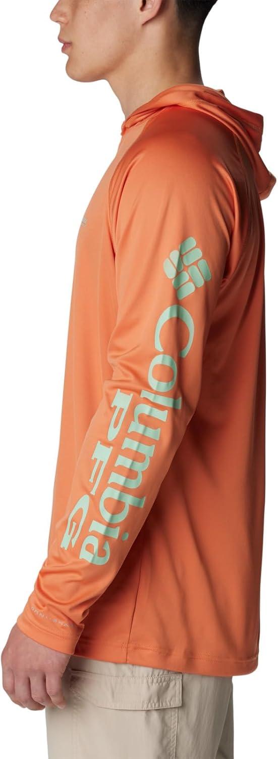 imageColumbia Mens Terminal Tackle Big amp Tall HoodieDusty OrangeNew Mint Logo
