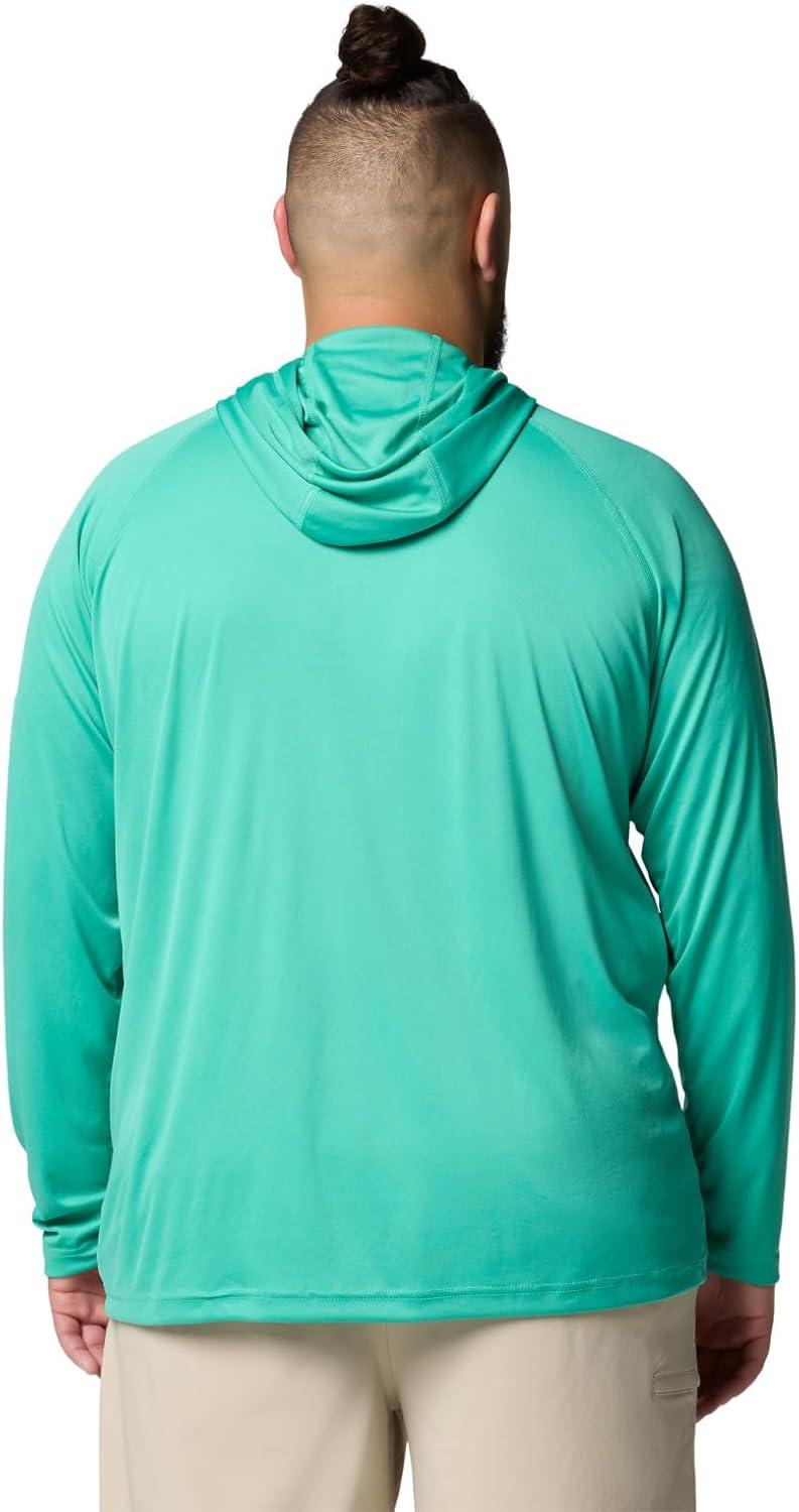 imageColumbia Mens Terminal Tackle Big amp Tall HoodieGlaze GreenWhite Logo