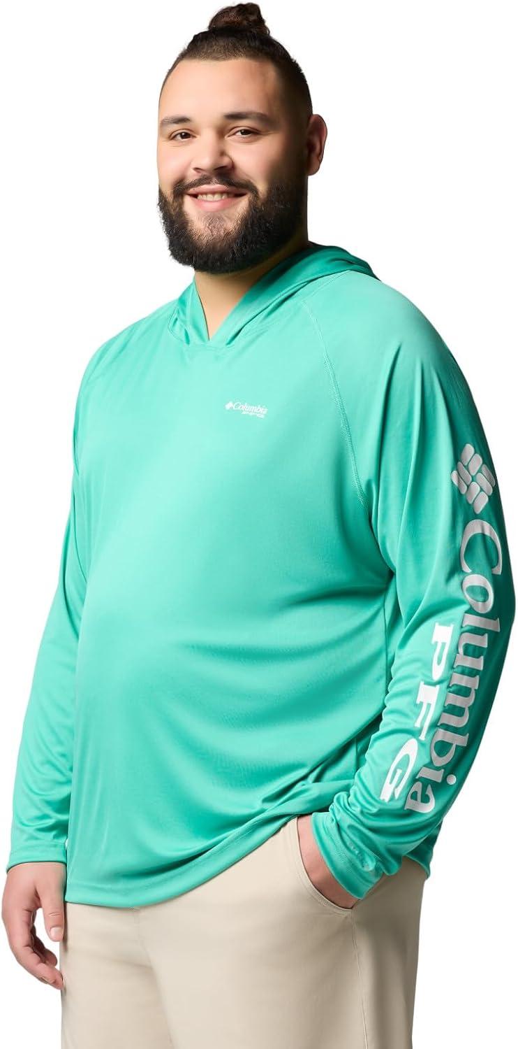 imageColumbia Mens Terminal Tackle Big amp Tall HoodieGlaze GreenWhite Logo