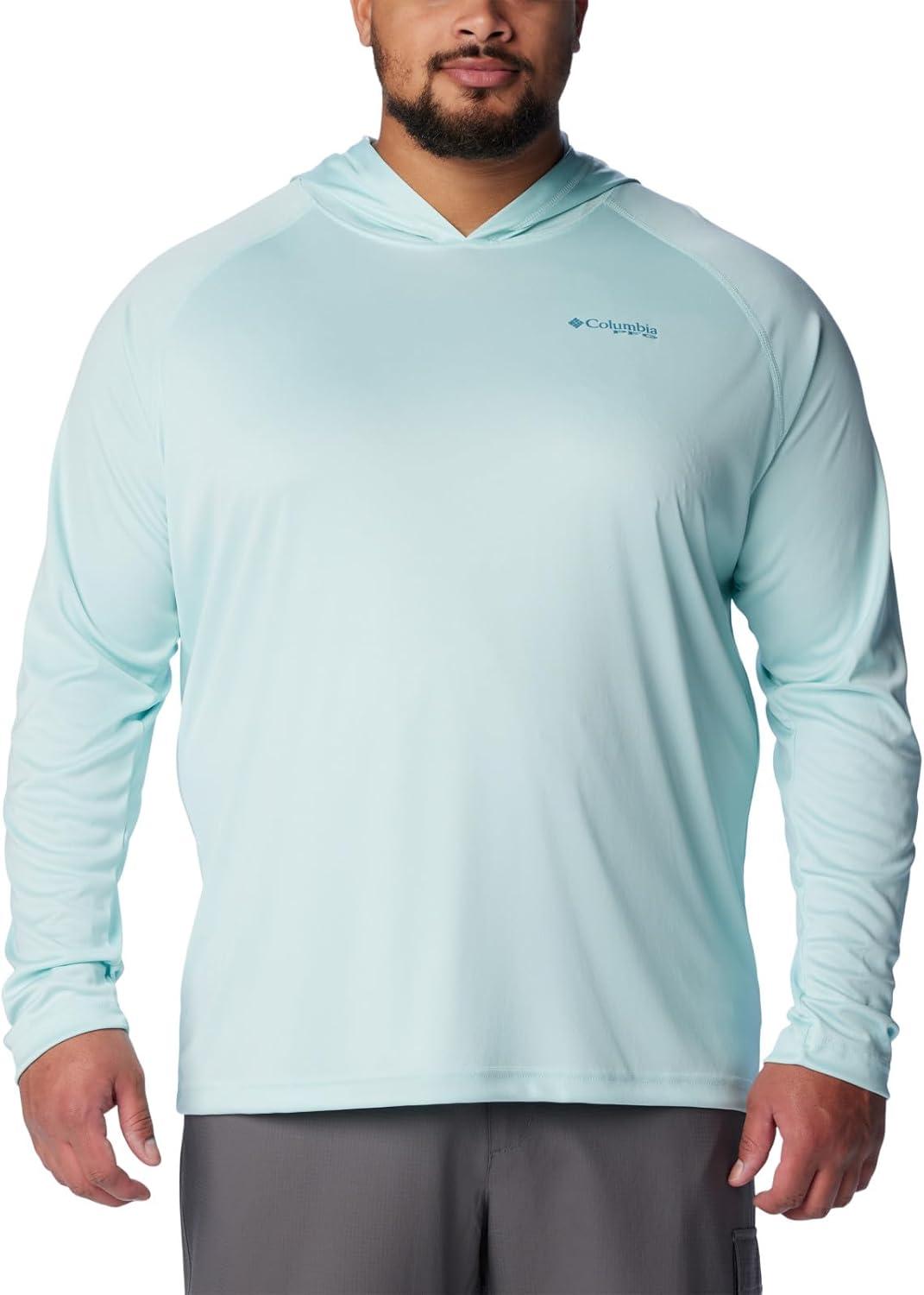 imageColumbia Mens Terminal Tackle Big amp Tall HoodieIcy MornCanyon Blue Logo