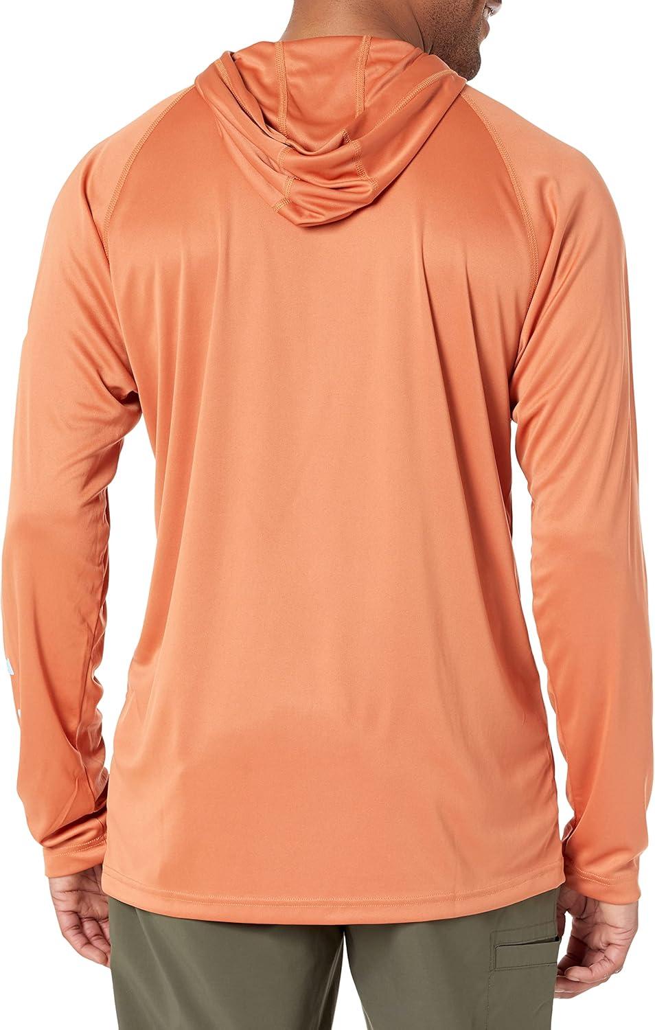 imageColumbia Mens Terminal Tackle Big amp Tall HoodieIsland OrangeSpring Blue Logo