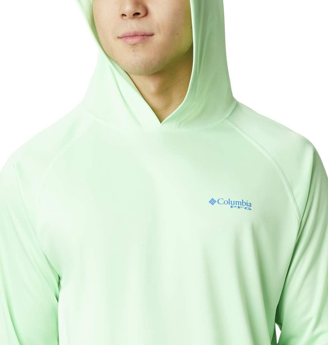 imageColumbia Mens Terminal Tackle Big amp Tall HoodieKey WestVivid Blue Logo