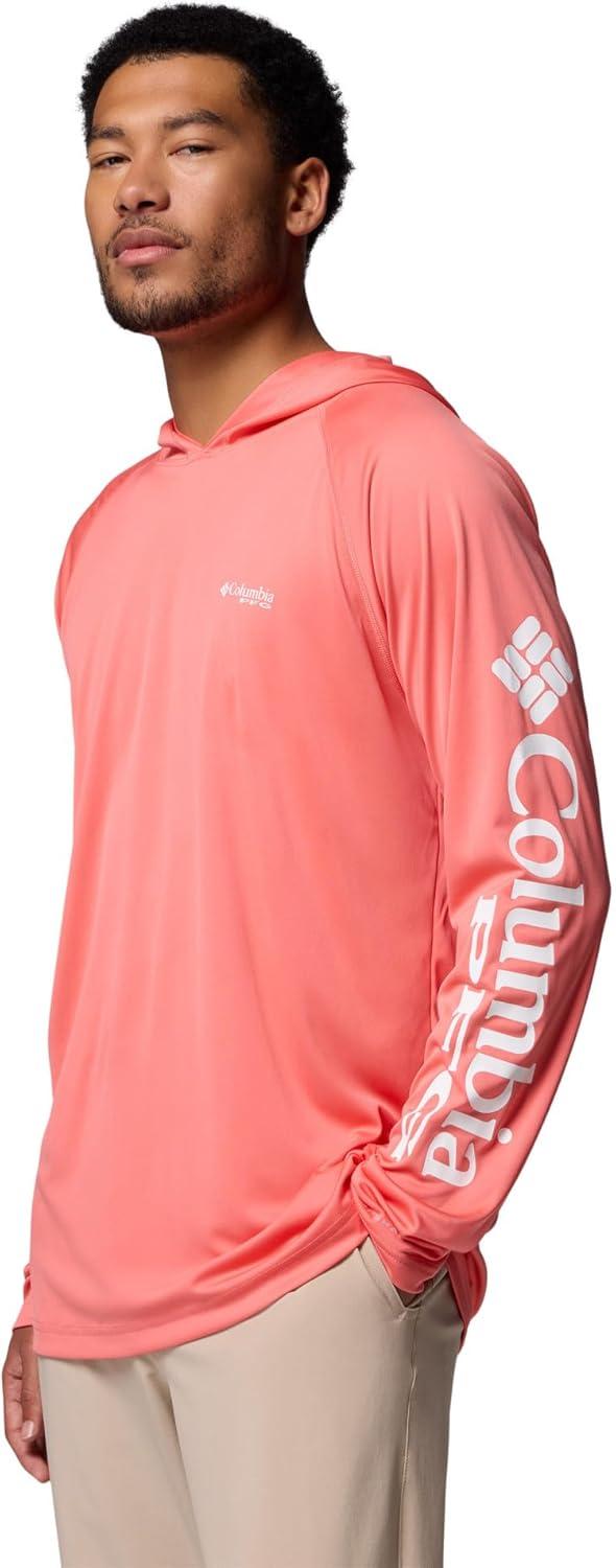 imageColumbia Mens Terminal Tackle Big amp Tall HoodieMelonadeWhite Logo