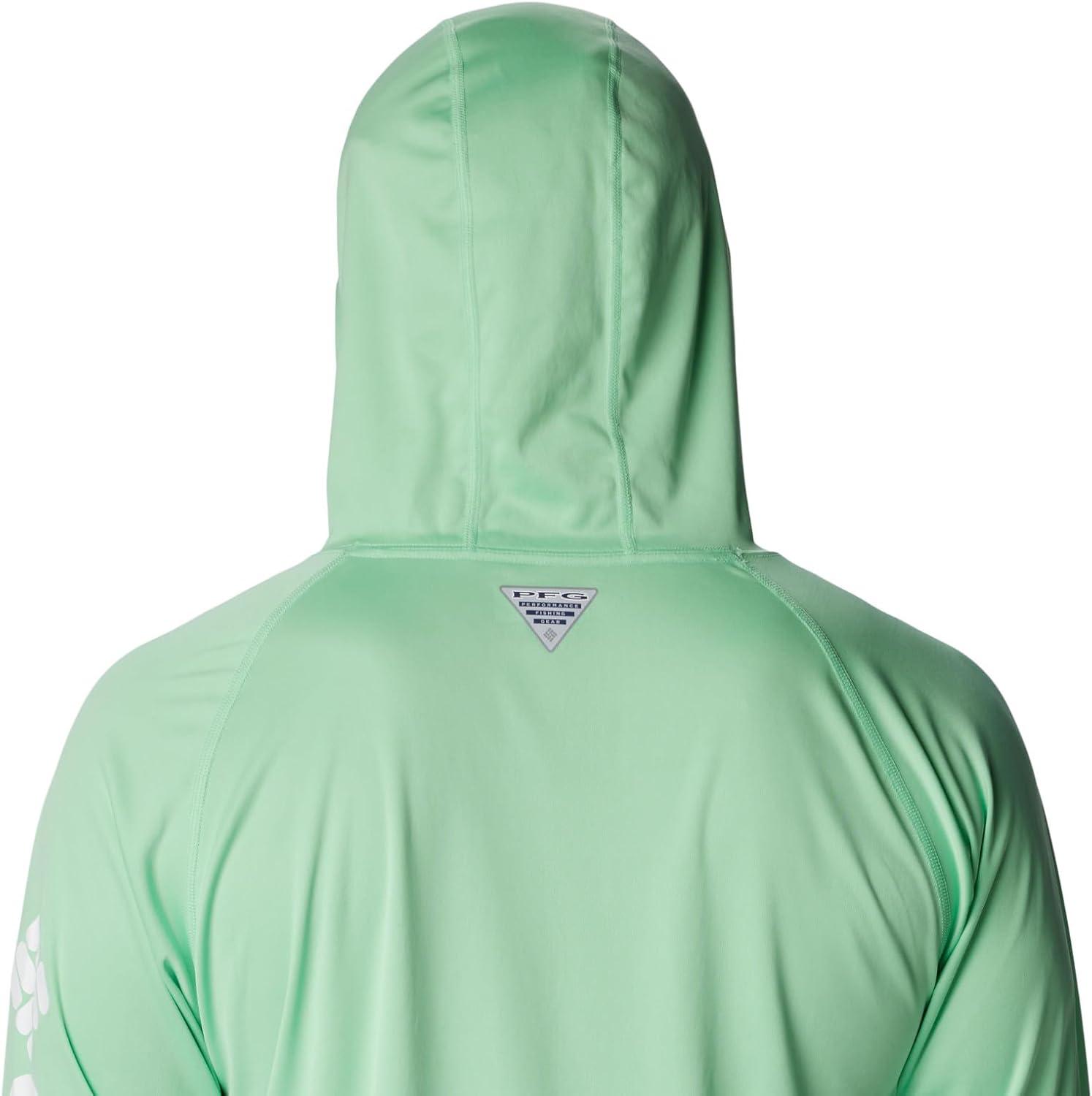 imageColumbia Mens Terminal Tackle Big amp Tall HoodieOcean MintWhite Logo