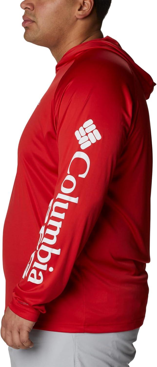 imageColumbia Mens Terminal Tackle Big amp Tall HoodieRed SparkWhite Logo