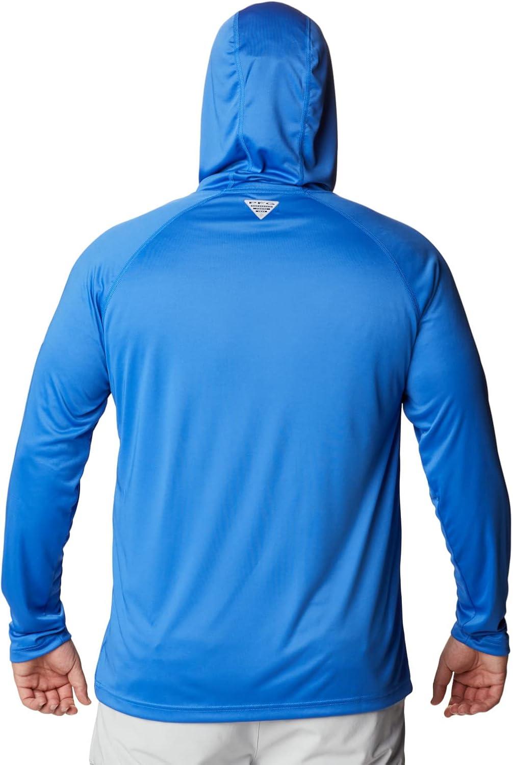 imageColumbia Mens Terminal Tackle Big amp Tall HoodieVivid BlueCool Grey Logo
