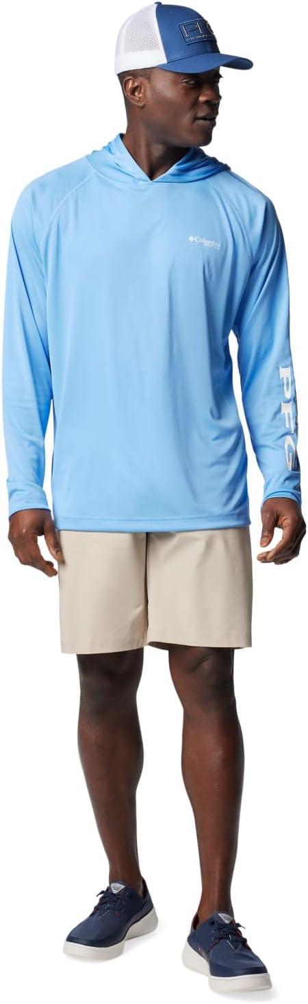 imageColumbia Mens Terminal Tackle Big amp Tall HoodieWhite CapWhite Logo