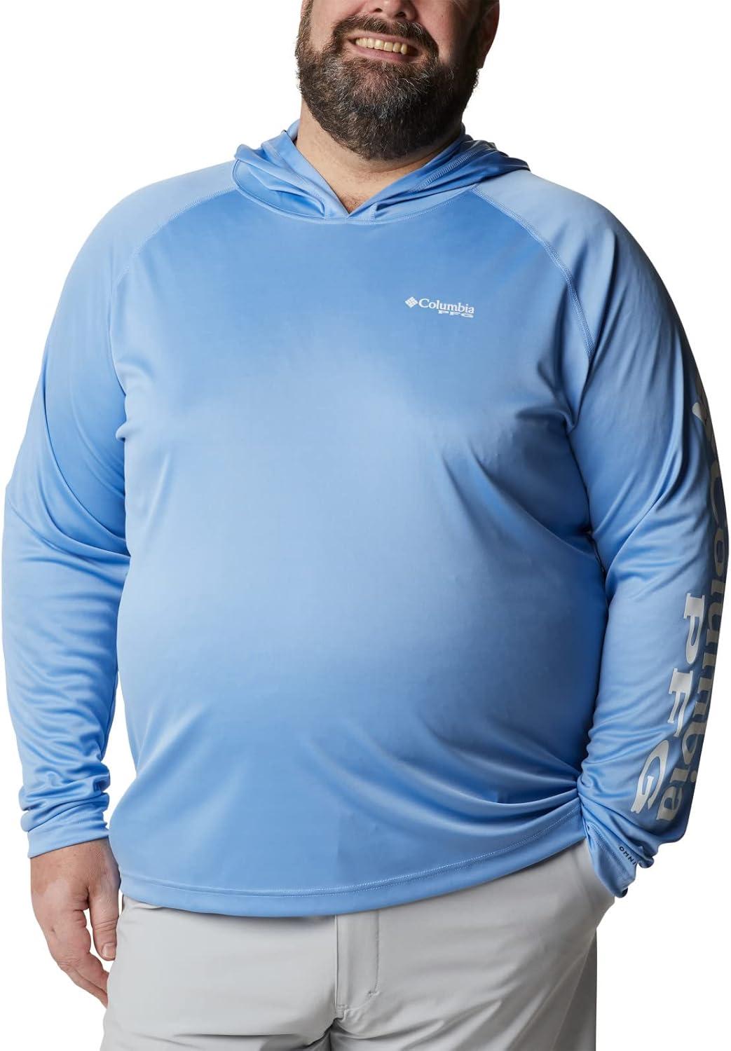 imageColumbia Mens Terminal Tackle Big amp Tall HoodieWhite CapWhite Logo