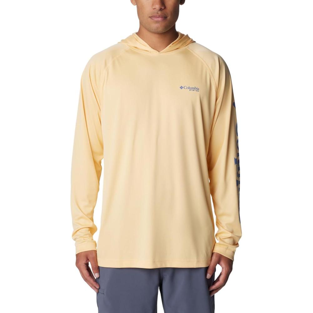 imageColumbia Mens Terminal Tackle Big amp Tall HoodieCocoa ButterBluebell Logo