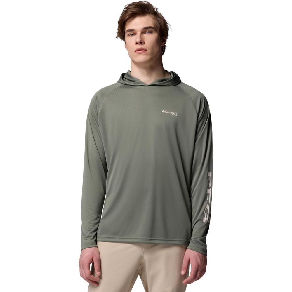 imageColumbia Mens Terminal Tackle Big amp Tall HoodieCypressDark Stone Logo