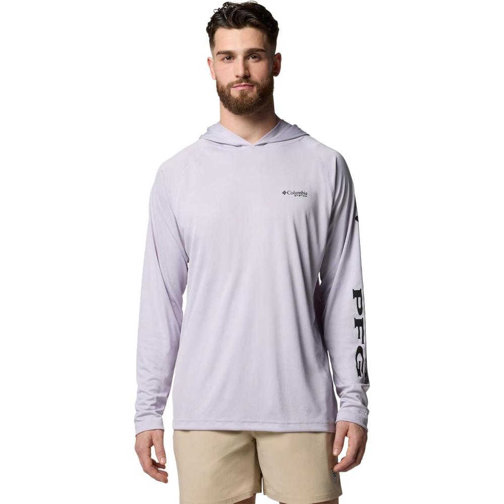 imageColumbia Mens Terminal Tackle Big amp Tall HoodieLavender PearlBlack Logo
