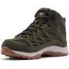 Columbia Men’s Crestwood Mid Waterproof Hiking Boots(Deep Olive Stinger)
