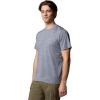 Columbia Mens Tech Trail Utility Short Sleeve Crew(Collegiate Navy Heather)