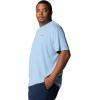 Columbia Mens Tech Trail Utility Short Sleeve Crew(Ripple Blue)