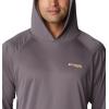 Columbia Men’s Terminal Tackle Big & Tall Hoodie(City Grey/Cocoa Butter Logo)