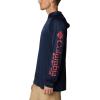 Columbia Men’s Terminal Tackle Big & Tall Hoodie(Collegiate Navy/Sunset Red Logo)