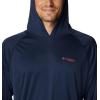 Columbia Men’s Terminal Tackle Big & Tall Hoodie(Collegiate Navy/Sunset Red Logo)