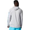 Columbia Men’s Terminal Tackle Big & Tall Hoodie(Cool Grey/Vivid Blue Logo)