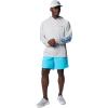 Columbia Men’s Terminal Tackle Big & Tall Hoodie(Cool Grey/Vivid Blue Logo)