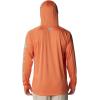 Columbia Men’s Terminal Tackle Big & Tall Hoodie(Dusty Orange/New Mint Logo)