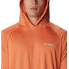 Columbia Men’s Terminal Tackle Big & Tall Hoodie(Dusty Orange/New Mint Logo)